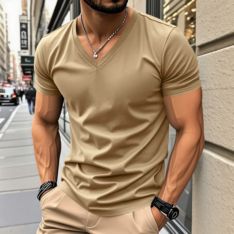 Louis™ | T-Shirt Décontracté à Col V