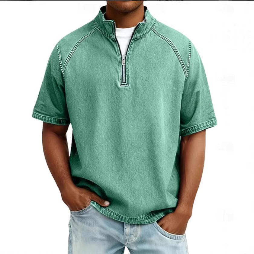 Jean et Marcel™ | Chemise Intemporelle en Coton avec Fermeture Éclair