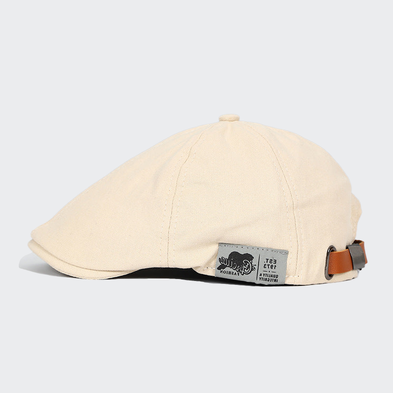Casquette Plate Classique en Laine - Solution Élégante pour Cheveux Clairsemés