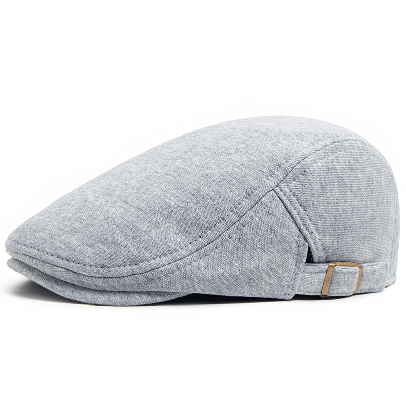 Casquette Plate en Coton Épais Confort