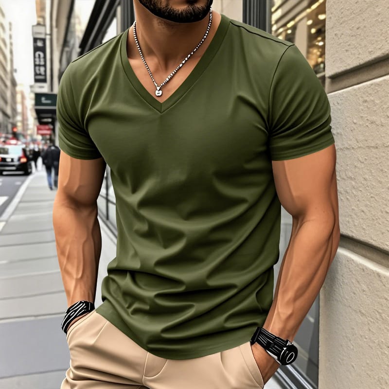 Louis™ | T-Shirt Décontracté à Col V
