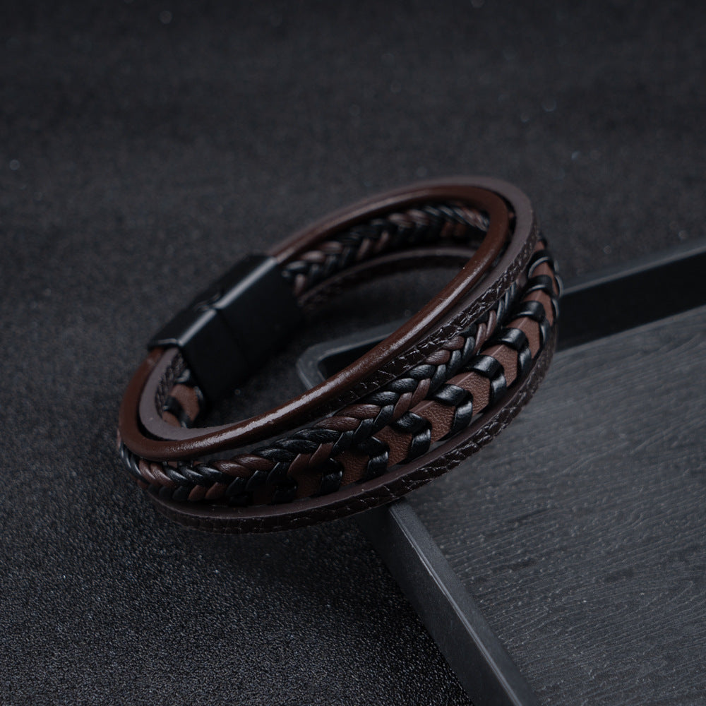 Marcel™ | Bracelet Homme en Cuir – robuste, élégant et intemporel