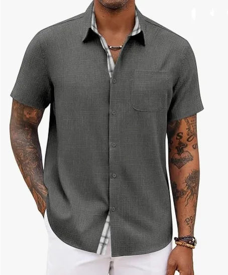 Jean™ | Chemise d'Été Élégante aux Détails Classiques