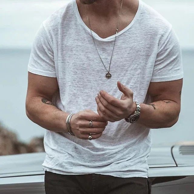 Jean et Marcel™ | T-shirt homme robuste à col rond