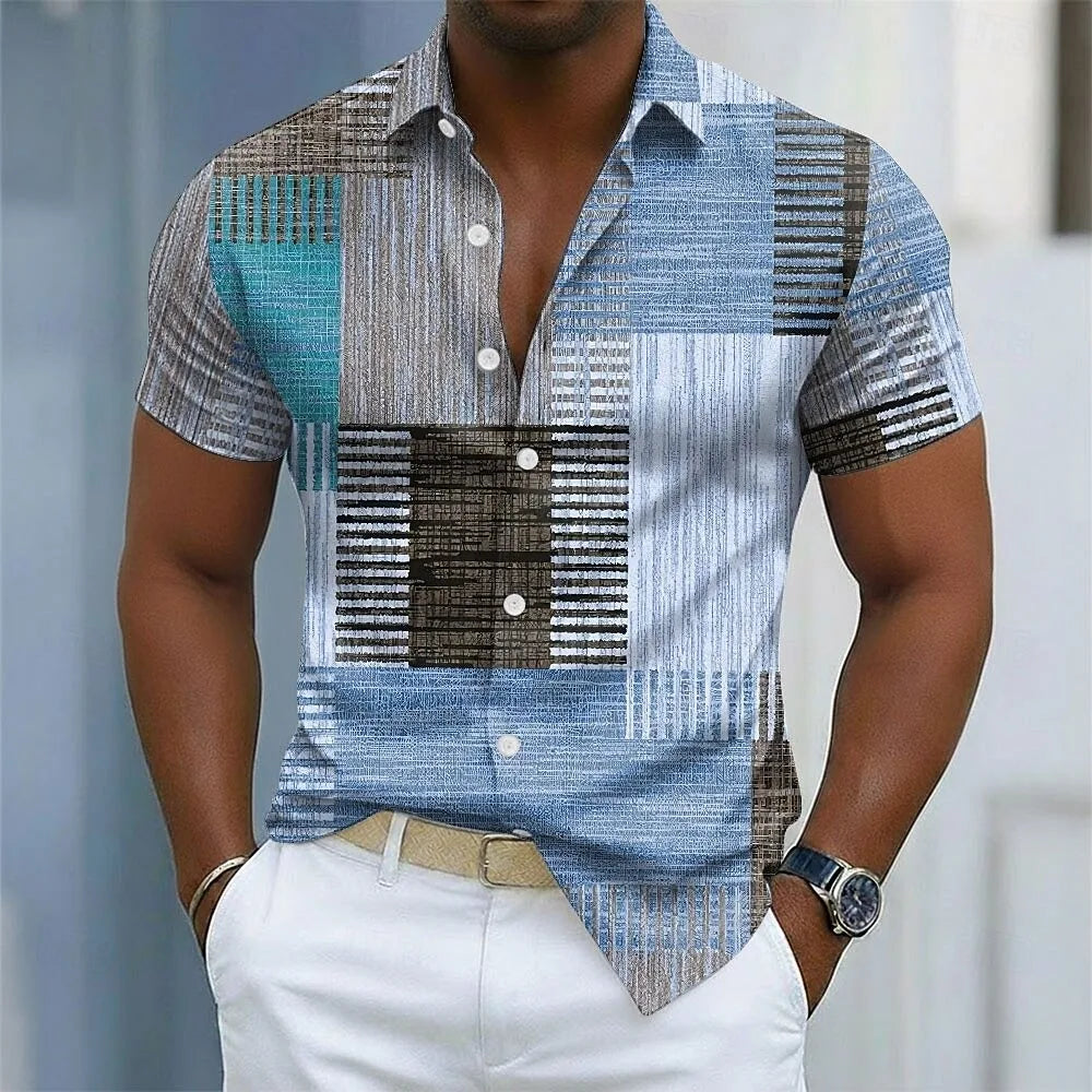 Marcel™ | Chemise Colorée à Manches Courtes pour Homme