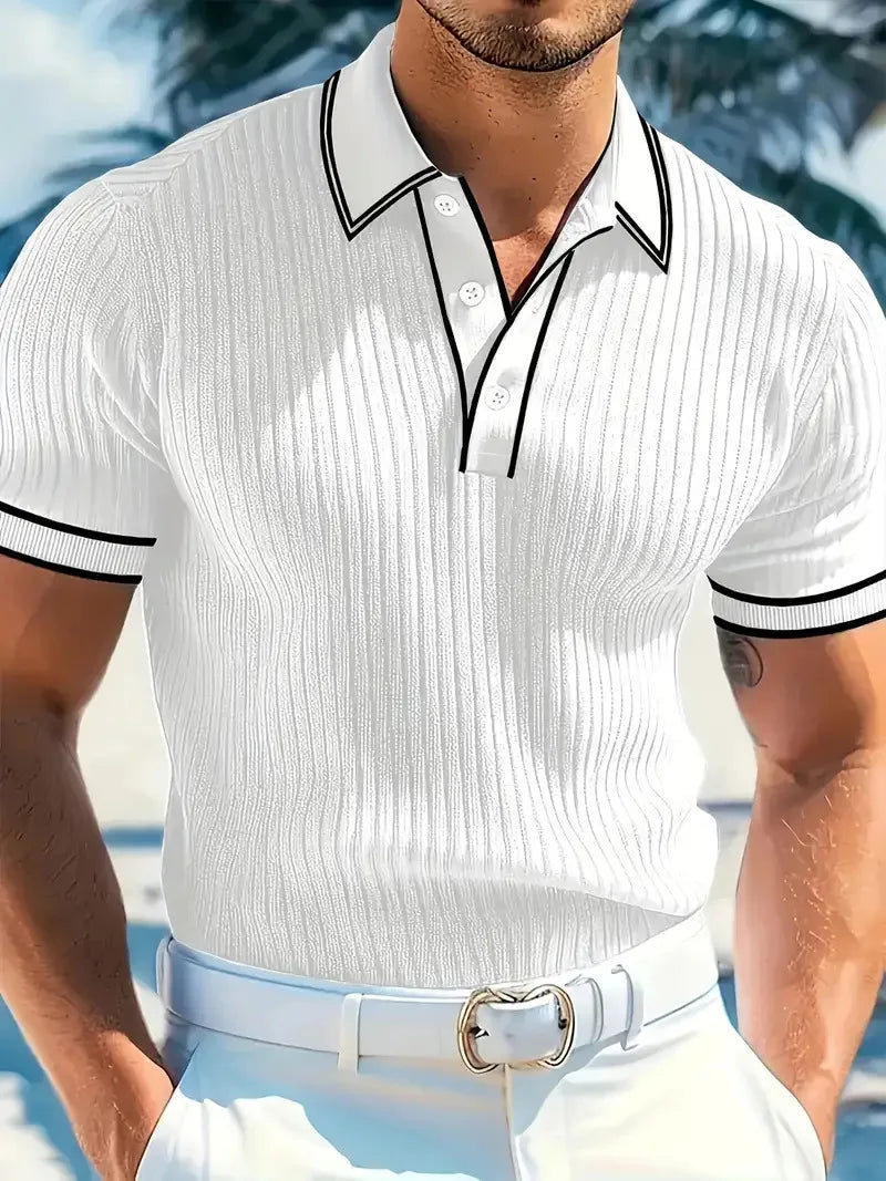 Laurent™ | Polo Élégant pour Homme au Style Raffiné