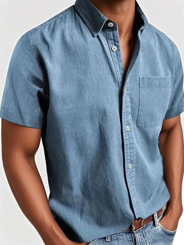 Laurent™ | Chemise Élégante à Manches Courtes pour Homme