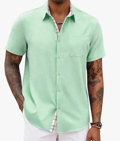 Jean™ | Chemise d'Été Élégante aux Détails Classiques