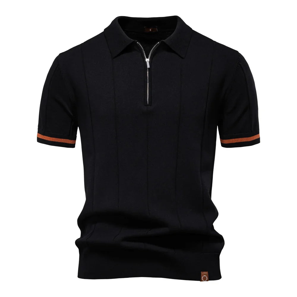 J&M Paris™ | Polo pour Hommes avec Fermeture Éclair