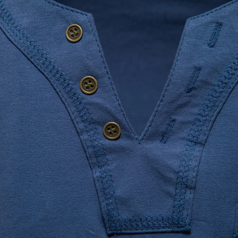 Marcel™ | T-Shirt Henley Vintage pour Homme