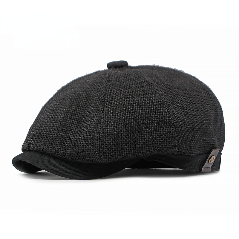 Casquette à visière en lin