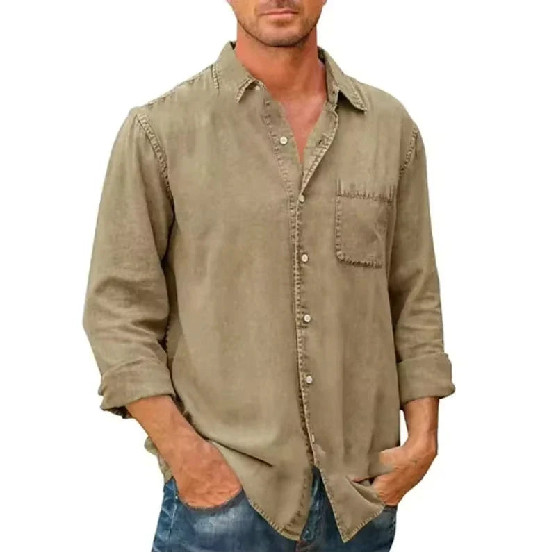 Jean et Marcel™ | Chemise Vintage à Manches Longues