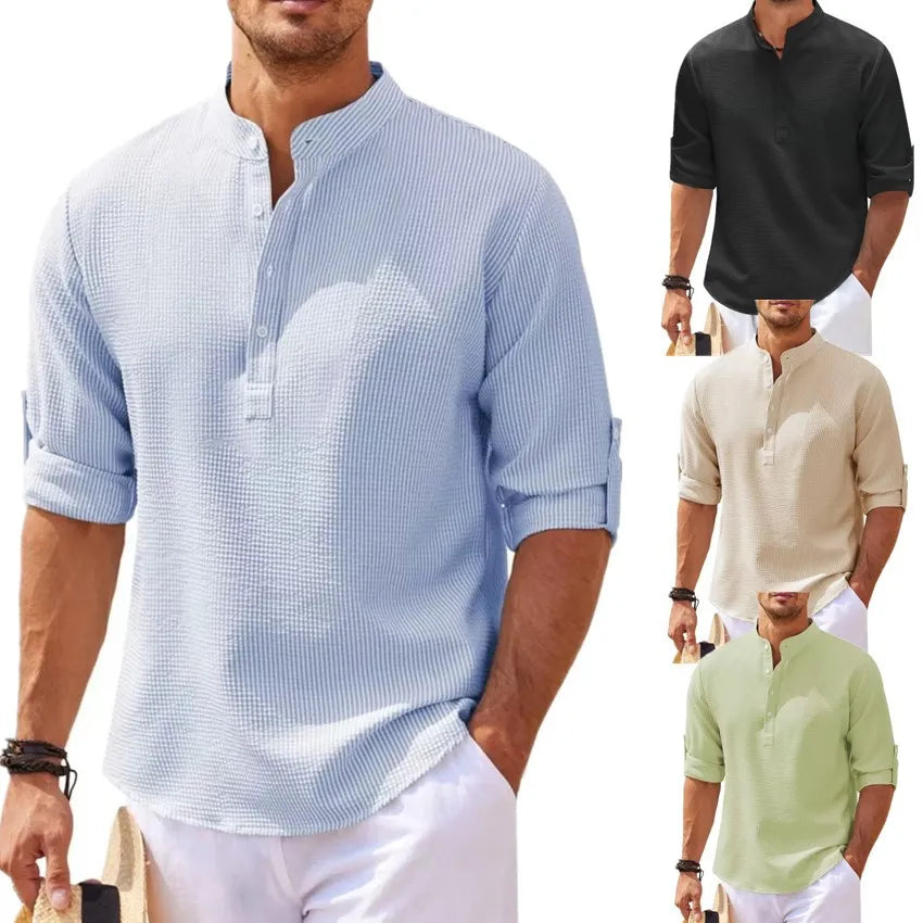 Jean ™ | Chemise d’Été Décontractée à Boutons