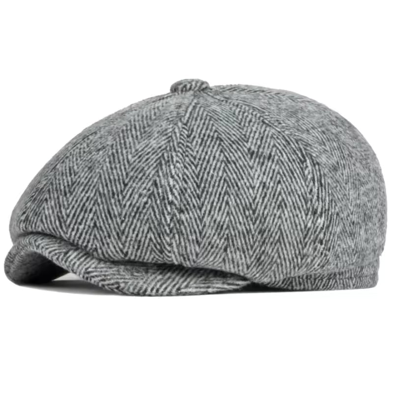 Casquette d’Hiver à Oreillettes en Laine Chevron