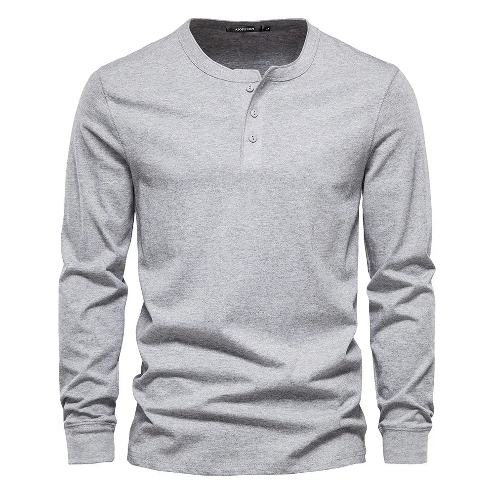Laurent™ | Chemise Élégante en Coton à Manches Longues