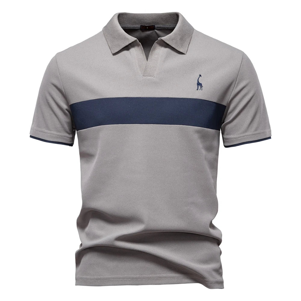J&M Paris™ | Polo pour Hommes avec Blocs de Couleur