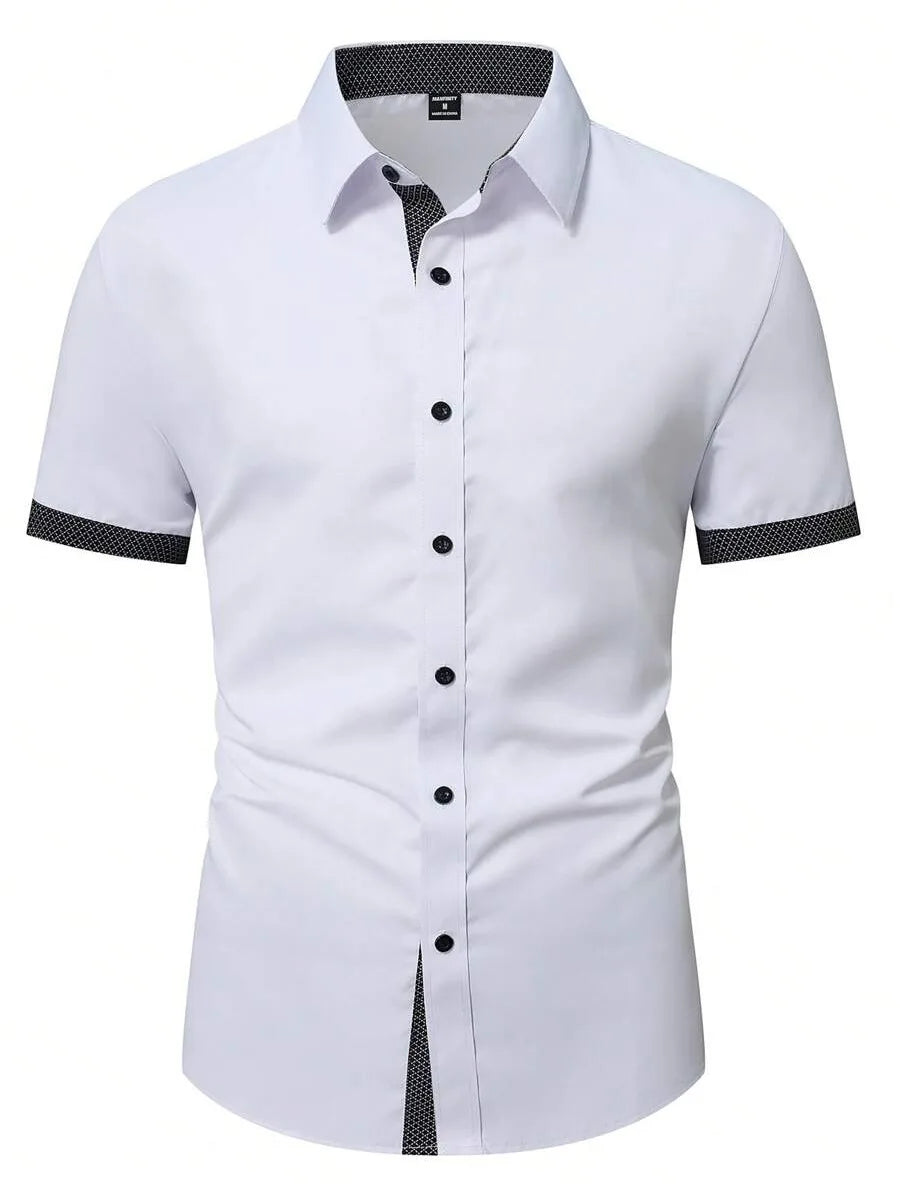 Jean et Marcel™ | Chemise Homme Élégante à Manches Courtes