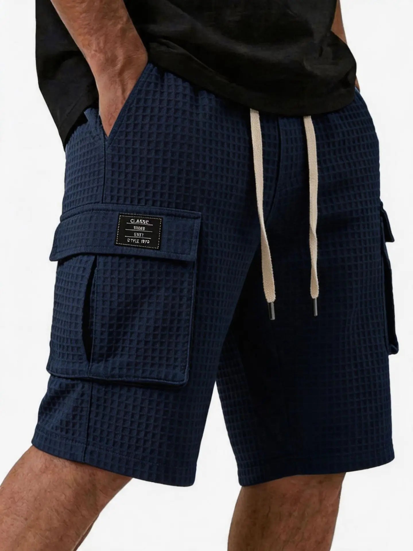 Jean et Marcel™ | Short Décontracté à Motif Gaufré