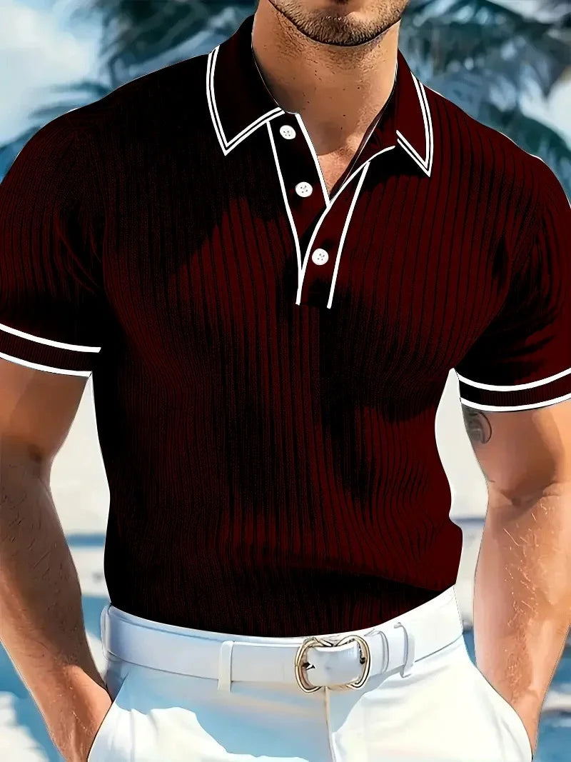 Laurent™ | Polo Élégant pour Homme au Style Raffiné