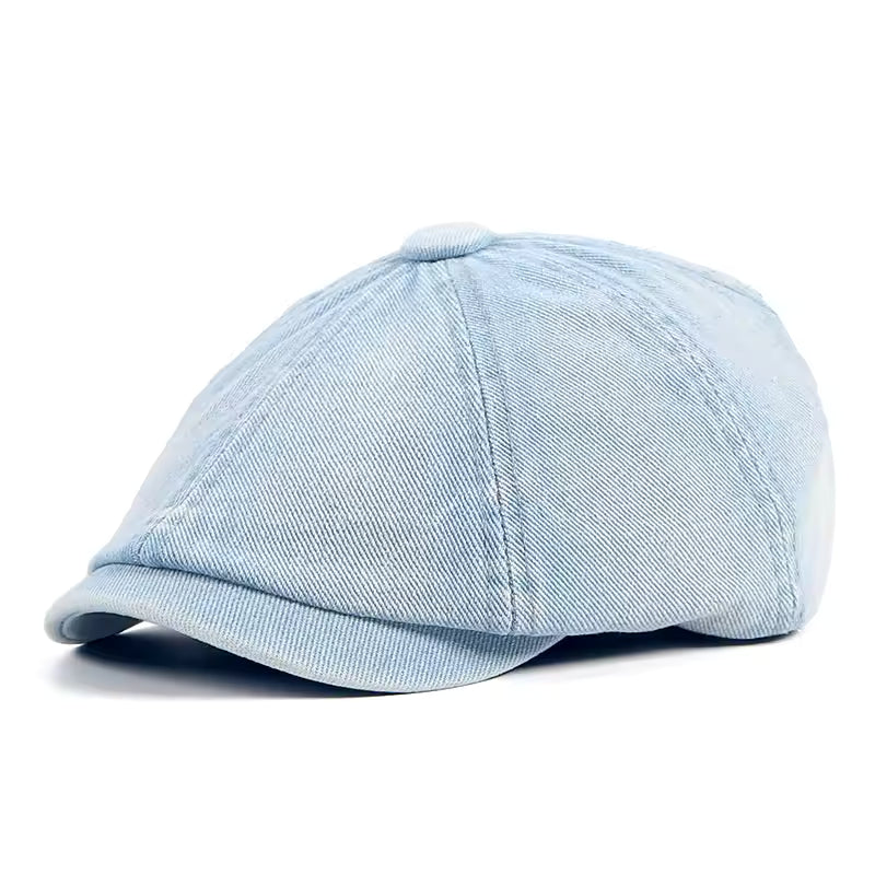 Casquette gavroche en denim