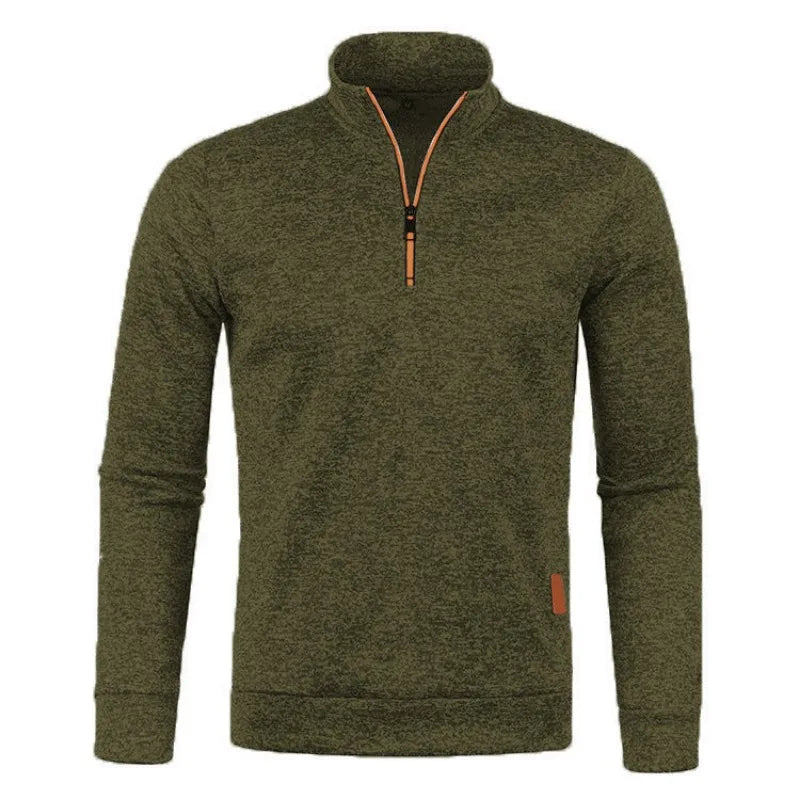Laurent™ | Sweat-shirt Sportif Homme avec Demi-Zip