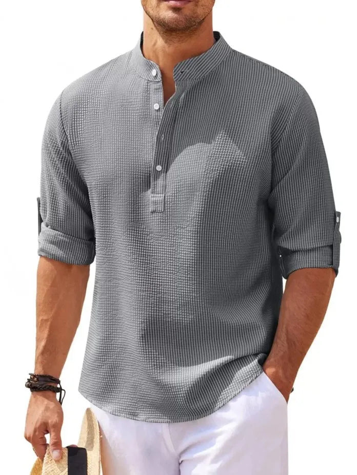 Jean ™ | Chemise d’Été Décontractée à Boutons