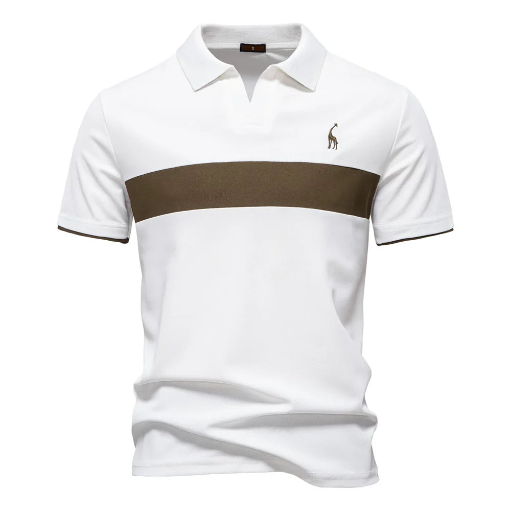 J&M Paris™ | Polo pour Hommes avec Blocs de Couleur
