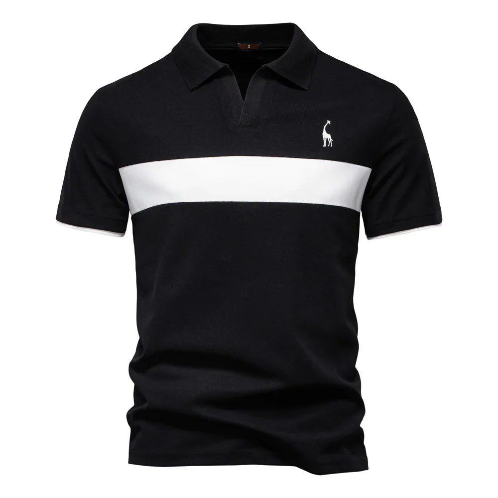 J&M Paris™ | Polo pour Hommes avec Blocs de Couleur