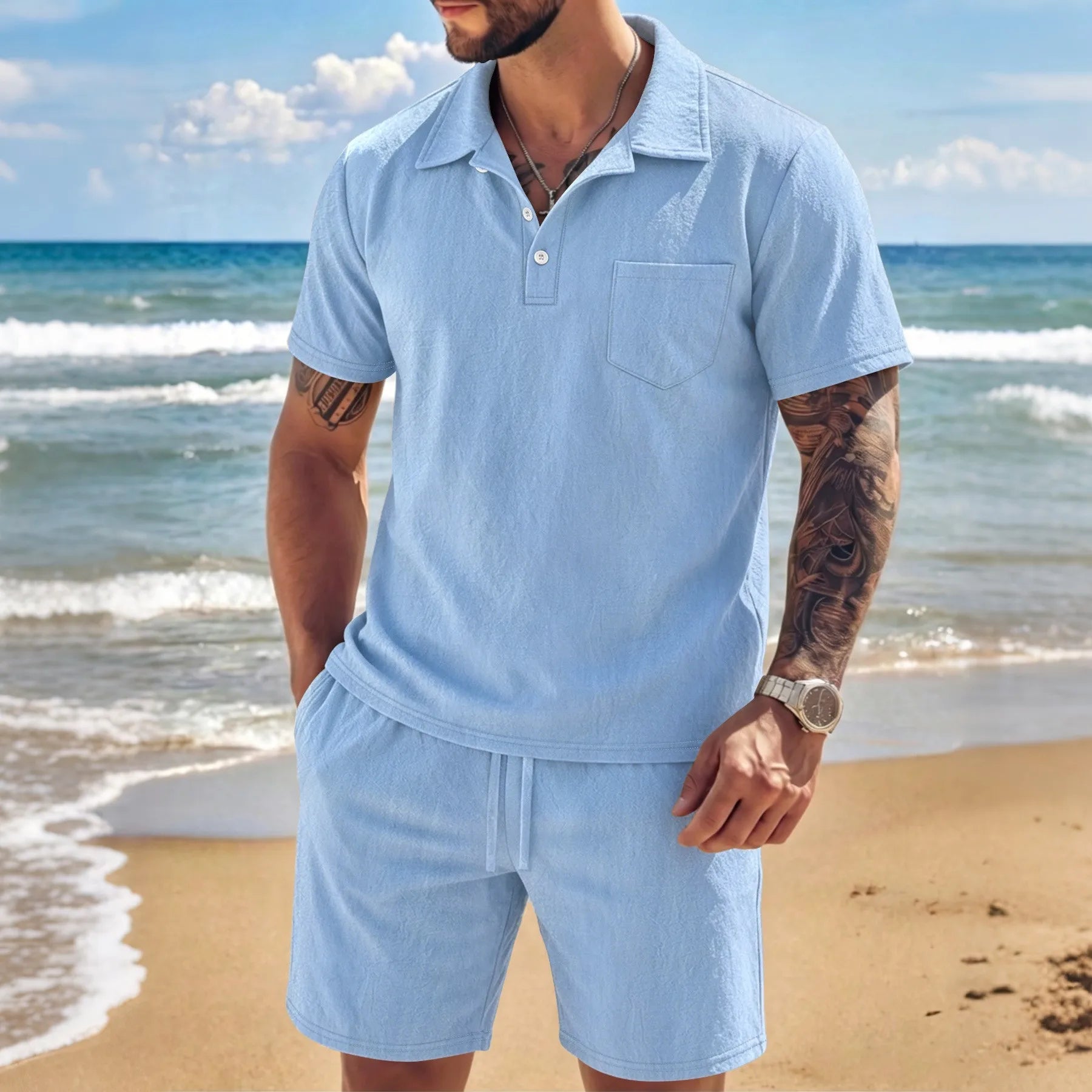 Laurent™ | Ensemble Décontracté Deux Pièces pour l'Été