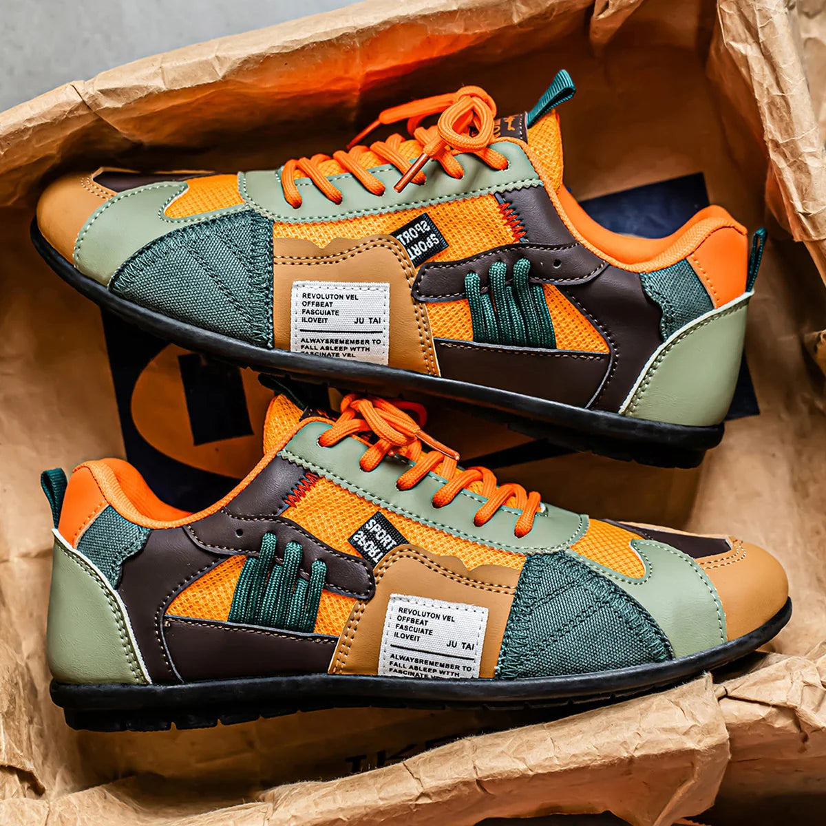Jean™ | Baskets Rétro Colorées