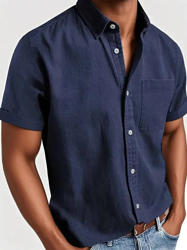 Laurent™ | Chemise Élégante à Manches Courtes pour Homme