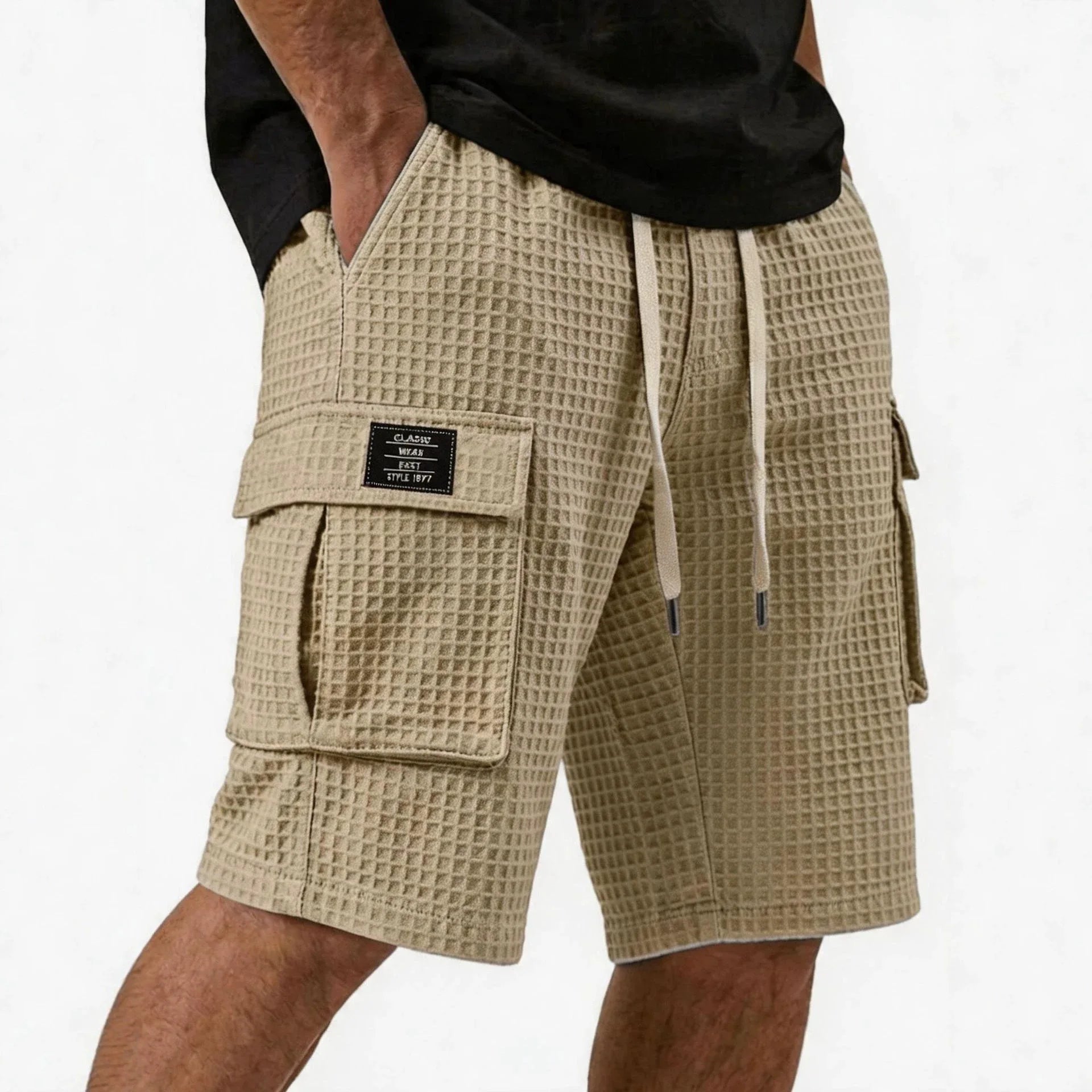 Jean et Marcel™ | Short Décontracté à Motif Gaufré