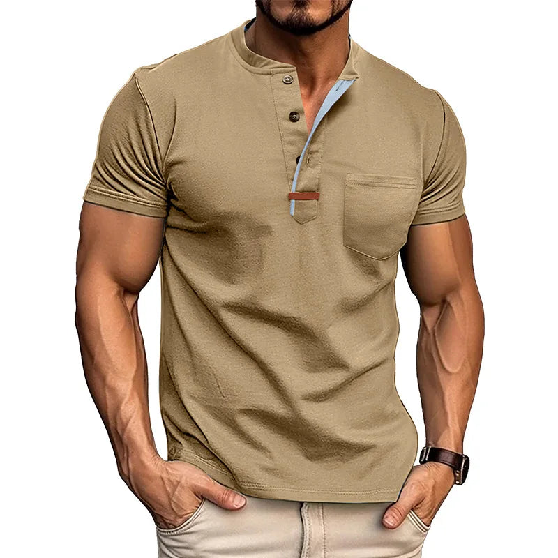 Jean™ | Chemise Classique Homme à Col Henley