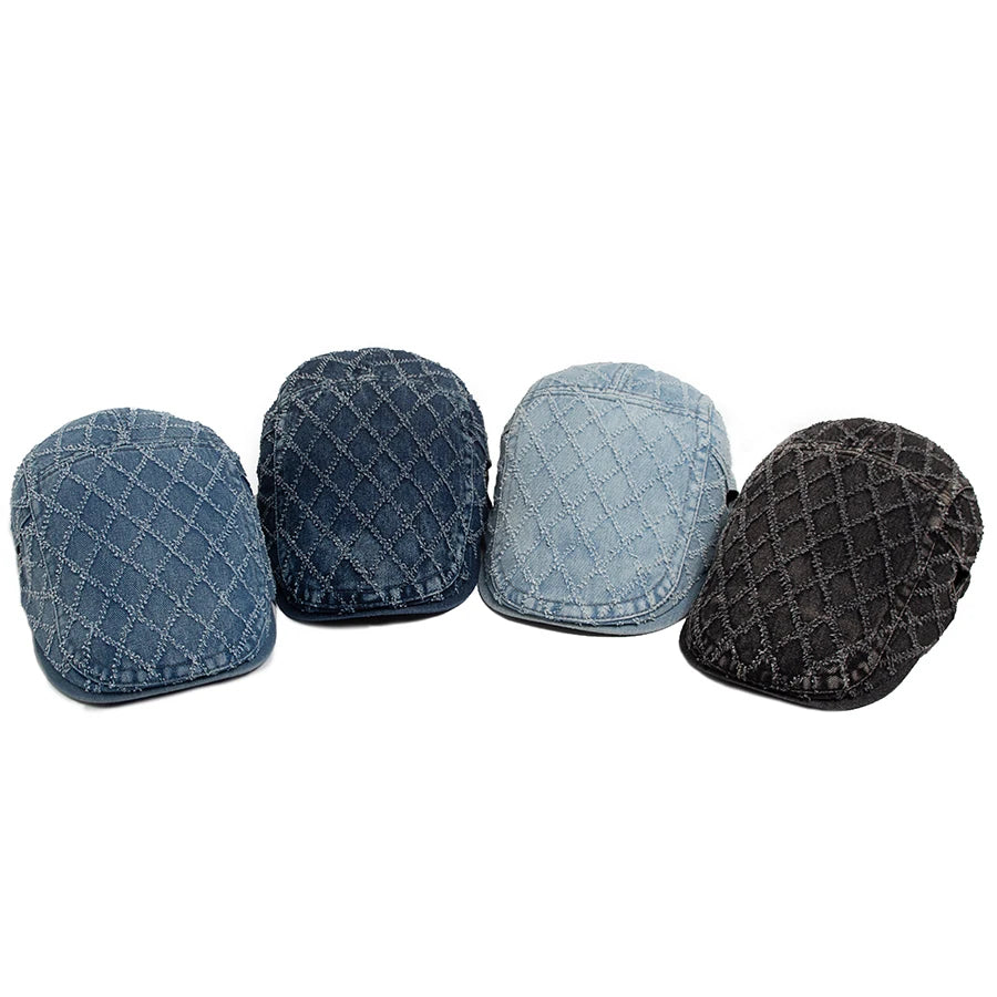 Laurent™ | Casquette Homme à Motif Carreaux