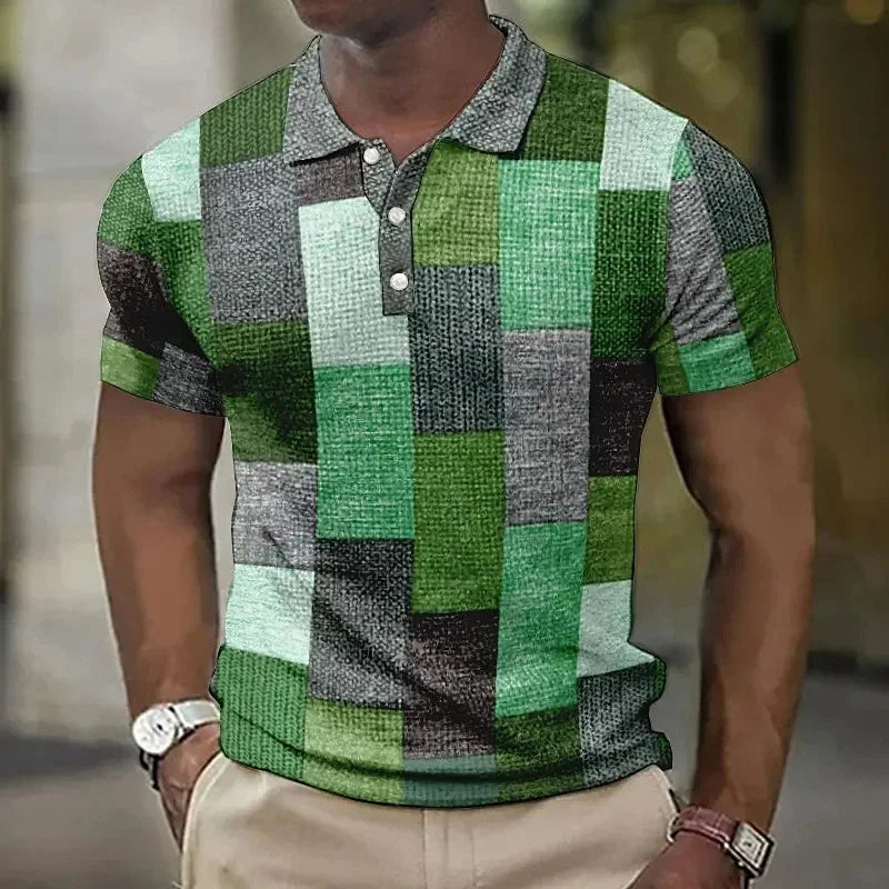 Marcel™ | Polo Élégant à Motif Carreaux pour Homme