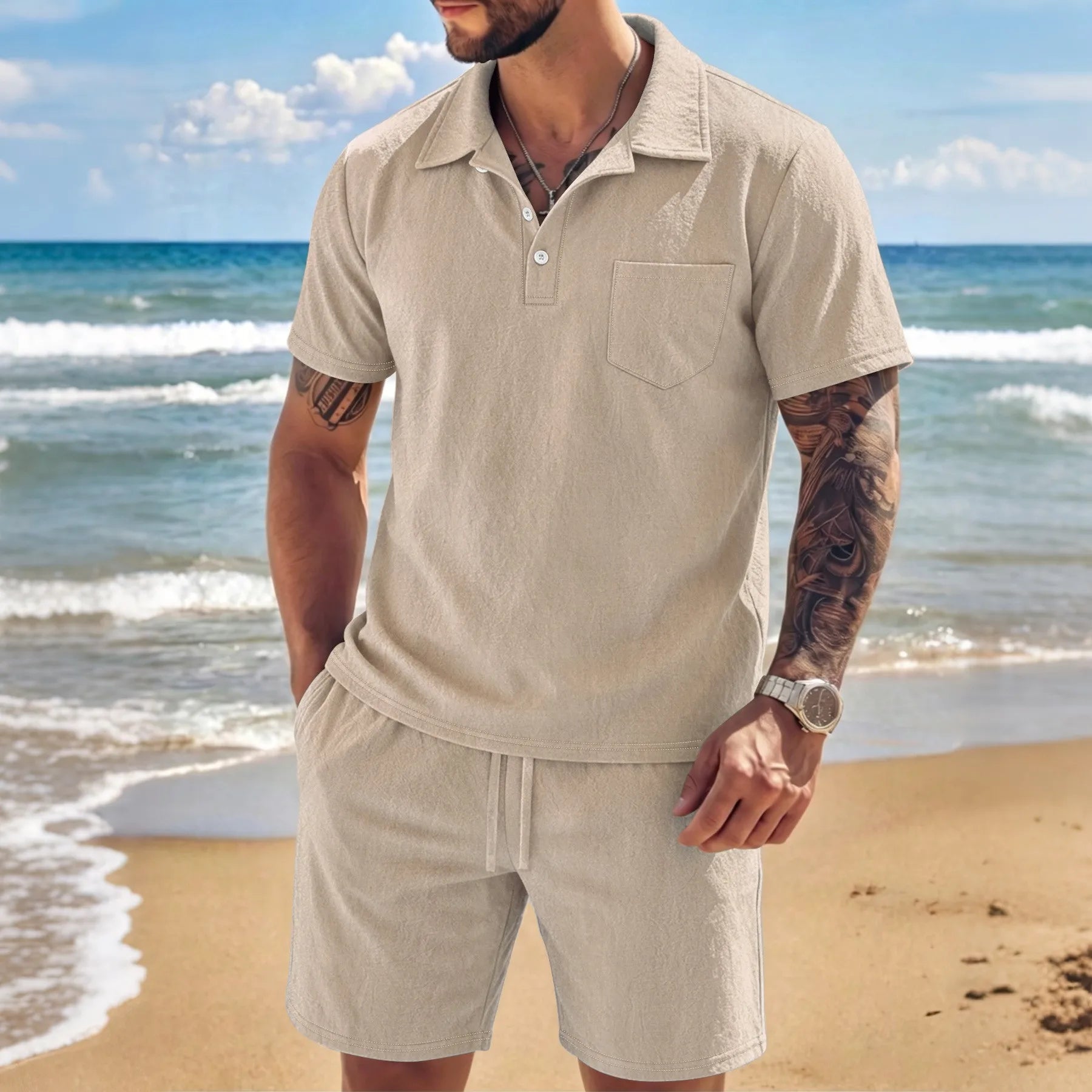 Laurent™ | Ensemble Décontracté Deux Pièces pour l'Été