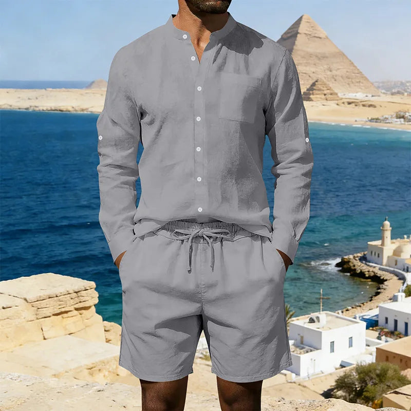 Marcel™ | Ensemble en Lin Décontracté