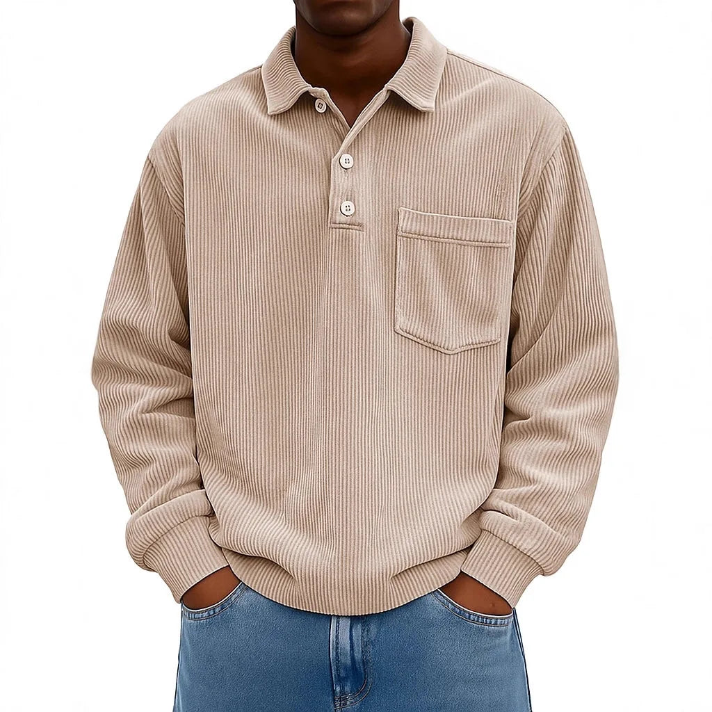 Jean et Marcel™ | Chemise Polo Corduroy Élégante