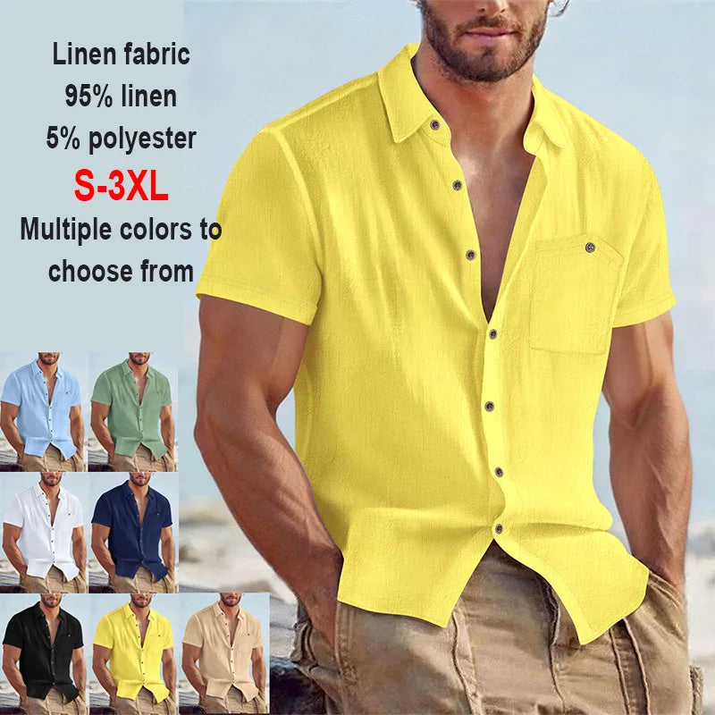 Jean et Marcel™ | Chemise d'Été Décontractée à Boutons