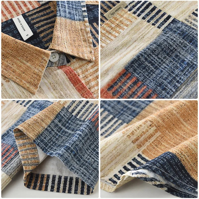 Jean™ | Chemise Patchwork Décontractée pour Homme
