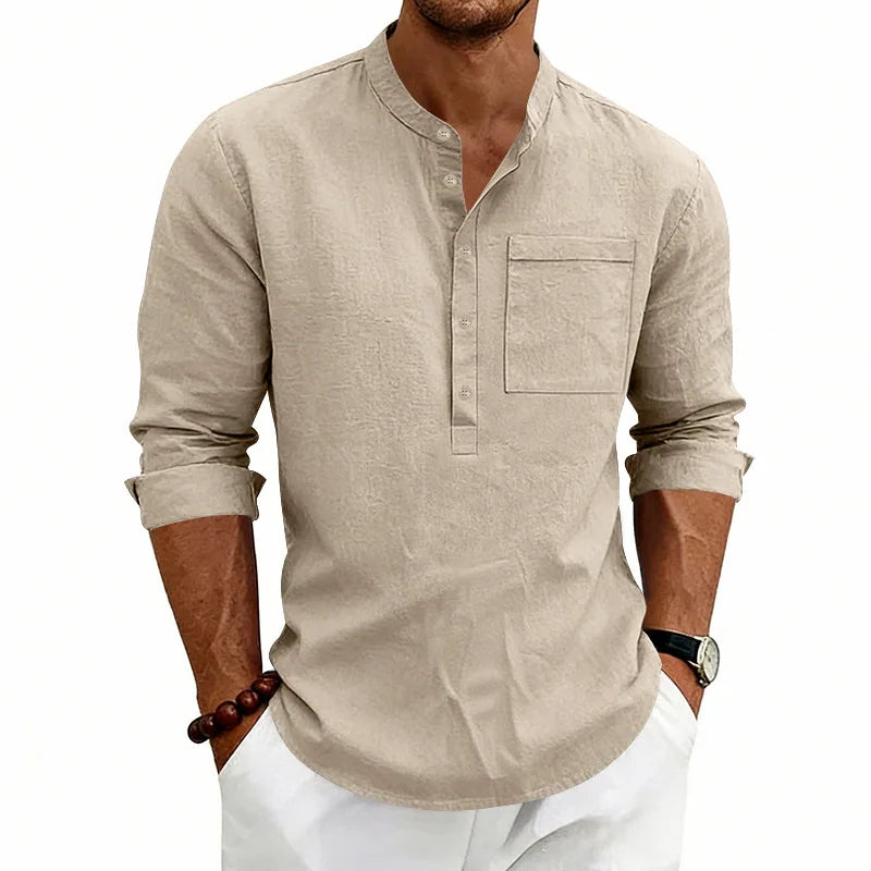 Étienne™ | Chemise d’Été Décontractée avec Poche Poitrine