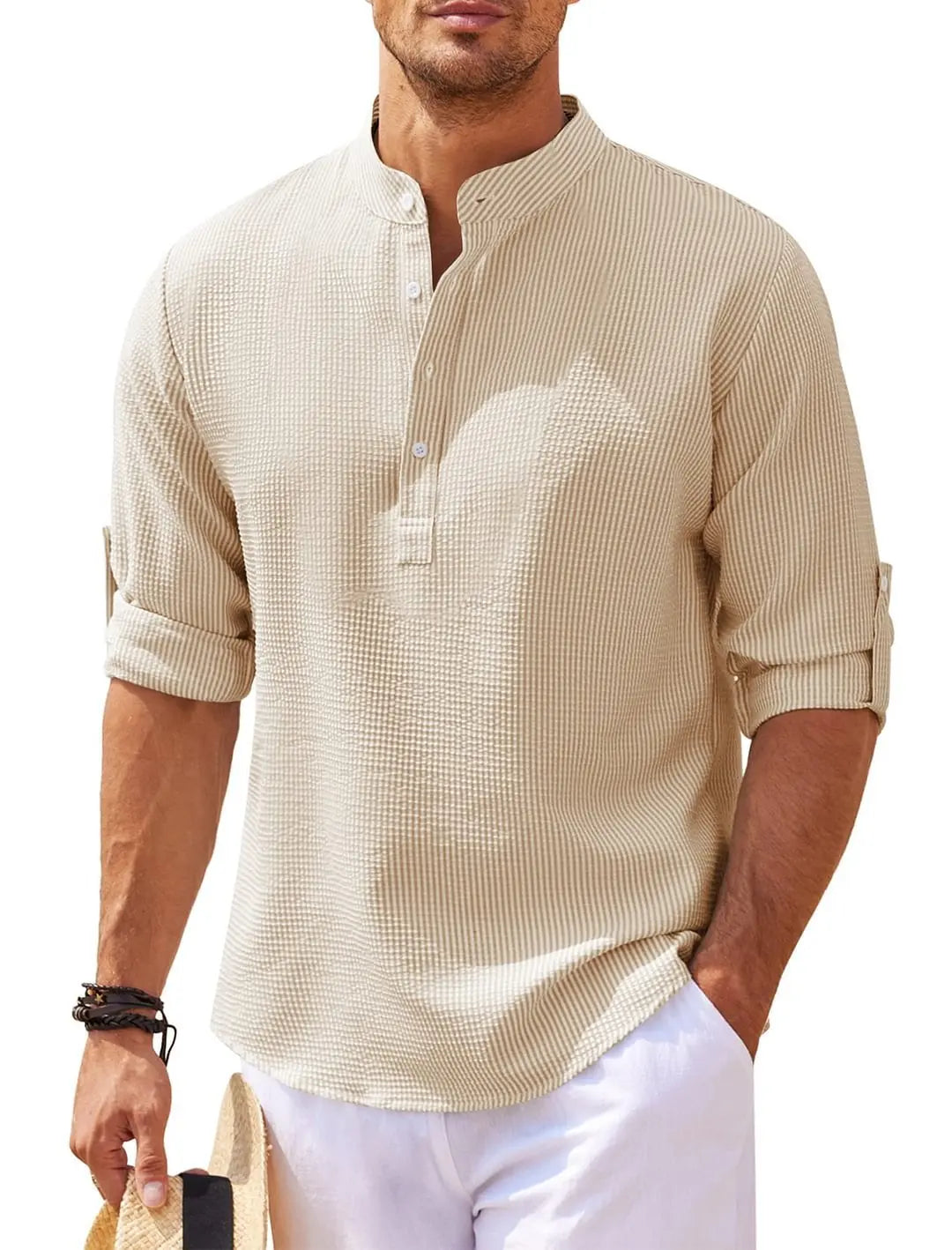 Jean ™ | Chemise d’Été Décontractée à Boutons