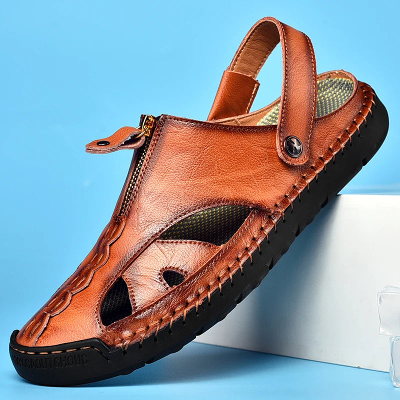 Louis™ | Mocassins d'Été en Cuir de Luxe – Confort & Soutien