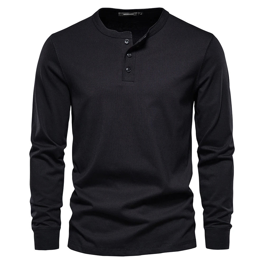 Laurent™ | Chemise Élégante en Coton à Manches Longues