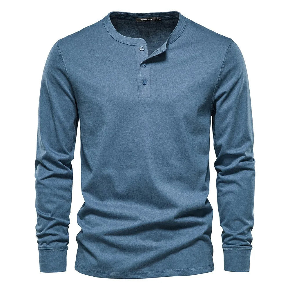 Laurent™ | Chemise Élégante en Coton à Manches Longues