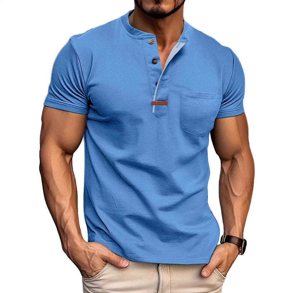 Jean™ | Chemise Classique Homme à Col Henley