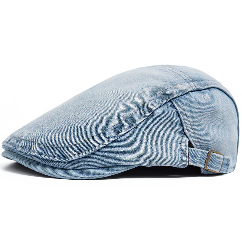 Casquette en denim délavé