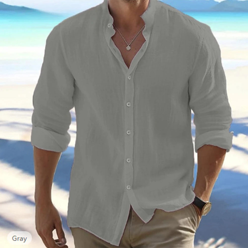 Jean™ | Chemise Homme Élégante et Respirante à Manches Longues