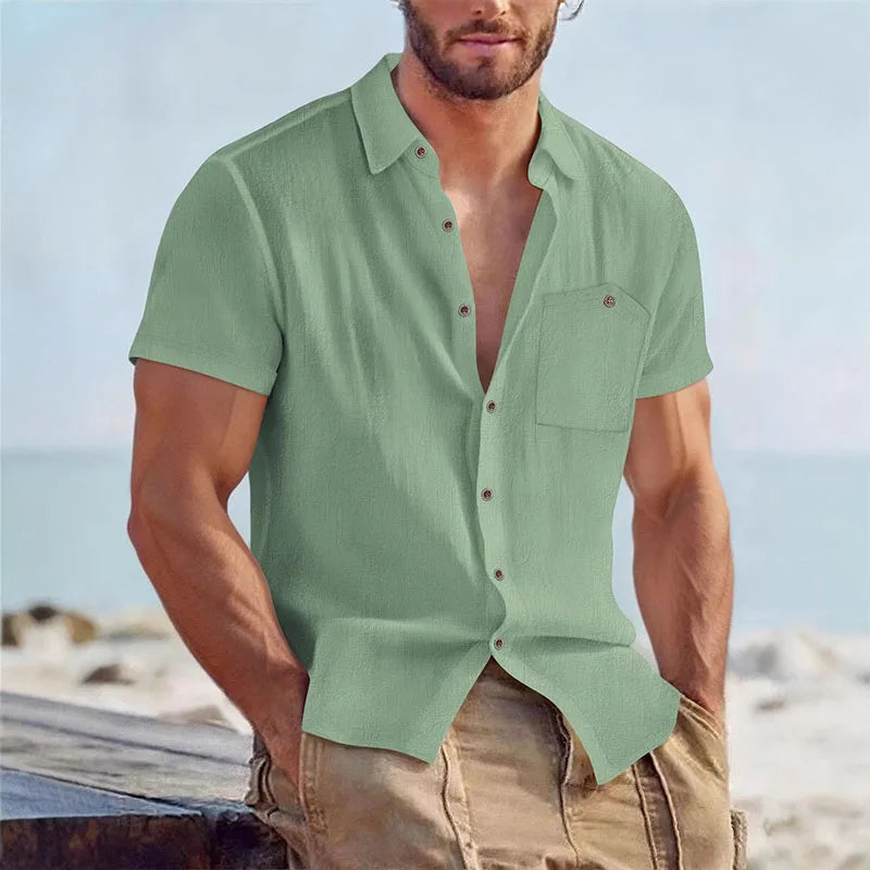 Jean et Marcel™ | Chemise d'Été Décontractée à Boutons