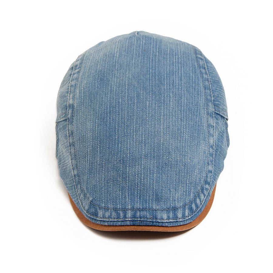 Casquette Ouvrière en Denim Vintage Ajustable